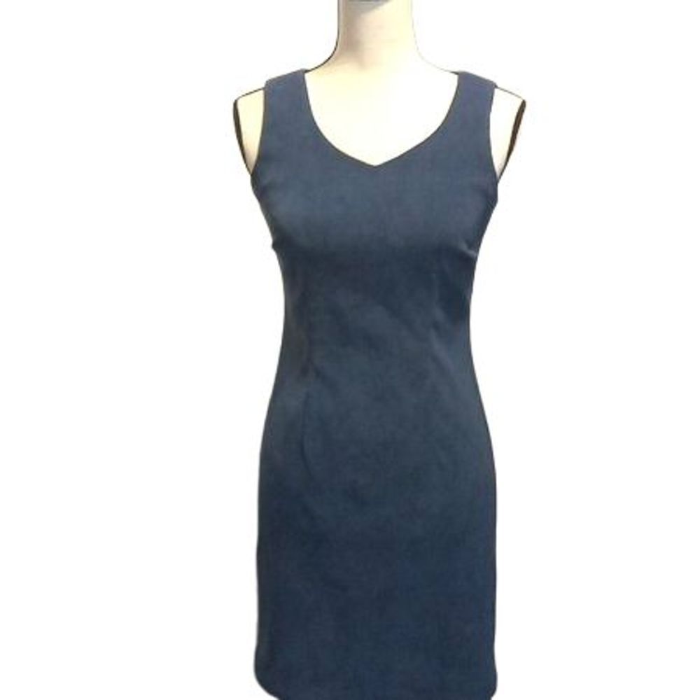 Vintage CDC Petites Green Mini Dress Women's Size 2 Short‎ Sleeve Stretch Retro